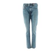 Diesel Slim Fit Mid Waist Jeans Blue, Herr