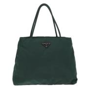 Prada Vintage Pre-owned Canvas prada-vskor Green, Dam