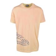 Diesel Bomull T-shirt Pink, Herr