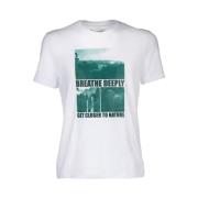 Bikkembergs T-shirt med tryck White, Herr