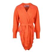 Pink Memories Mohair Blend Cardigan Orange, Dam