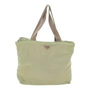 Prada Vintage Pre-owned Canvas prada-vskor Beige, Dam