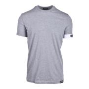 Dsquared2 Bomull Elastan Underkläder T-shirt Gray, Herr