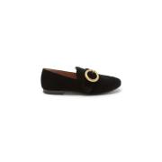 Maliparmi Quiltad Velvet Moccasin Black, Dam