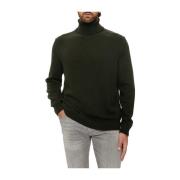 Emporio Armani Gröna Klänningar Dolcevita Pullover Basic Green, Herr