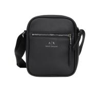 Emporio Armani Svart Messenger Väska Black, Herr