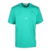 Msgm Bomull T-shirt med Unik Stil Green, Herr