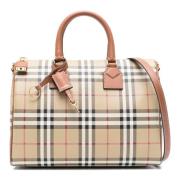 Burberry Brun Briar Bowlingboll Beige, Dam