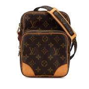 Louis Vuitton Vintage Pre-owned Canvas crossbodyvskor Brown, Dam