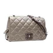 Chanel Vintage Pre-owned Laeder chanel-vskor Gray, Dam