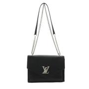 Louis Vuitton Vintage Pre-owned Laeder crossbodyvskor Black, Dam