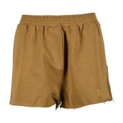 Douuod Woman Bomullsshorts för kvinnor Brown, Dam