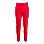 Max Mara Studio Straight Trousers Red, Dam