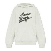 Anine Bing Tryckt sweatshirt Gray, Dam