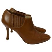 Manolo Blahnik Pre-owned Pre-owned Laeder stvlar Brown, Dam