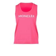 Moncler Bomull Elastan Topp Pink, Dam