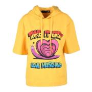 Love Moschino Bomull Spandex Stilfull Topp Yellow, Dam