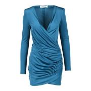 Nineminutes Elegant Damklänning Polyester Blandning Blue, Dam