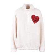 Love Moschino Vit Sweatshirt för Kvinnor White, Dam