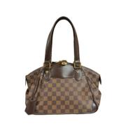 Louis Vuitton Vintage Pre-owned Canvas handvskor Brown, Dam