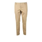 At.P.Co Bomull Elastan Byxor Beige, Herr