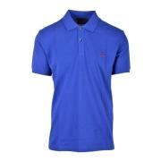 Peuterey Bomull Polo Skjorta Blue, Herr