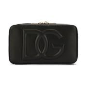 Dolce & Gabbana Kameraväska med logotyptryck Black, Dam