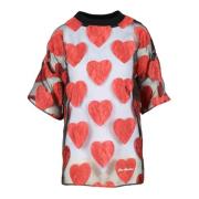 Love Moschino Stilren Stickad Topp med Viskos Multicolor, Dam