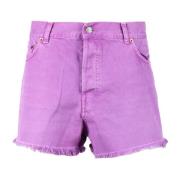 Haikure Linne Bomull Shorts Purple, Dam