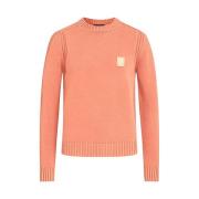 Belstaff Stilren Stickad Topp Orange, Herr