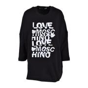 Love Moschino Grå Sweatshirt för Kvinnor Black, Dam