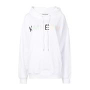 Kimhekim Vit Pullover Sweater med Maglia White, Dam