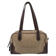 Prada Vintage Pre-owned Bomull handvskor Brown, Dam