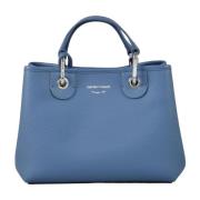 Emporio Armani Stilig PU-väska Blue, Dam