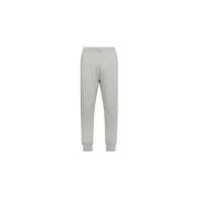 Sun68 Bomullsfleece joggingbyxor med elastisk midja Gray, Herr