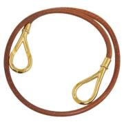 Hermès Vintage Pre-owned Laeder halsband Brown, Dam