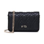 V73 Svart Crossbody-väska med Matelassé Black, Dam