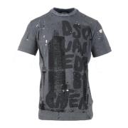 Dsquared2 Bomull T-shirt Gray, Herr