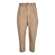 Hugo Boss Bomull Elastan Byxor Brown, Dam