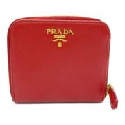 Prada Vintage Pre-owned Laeder plnbcker Red, Dam