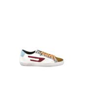 Diesel Läder Sneakers med Gummisula Multicolor, Herr