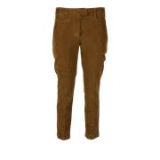 Dondup Casual Bomullsblandning Lyocell Byxor Brown, Dam