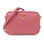 Prada Vintage Pre-owned Laeder crossbodyvskor Pink, Dam