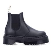 Dr. Martens Svarta Stängda Plattform Chelsea Stövlar Black, Dam