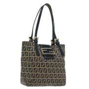 Fendi Vintage Pre-owned Canvas fendi-vskor Blue, Dam