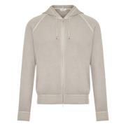 Gran Sasso Lyxig Ull Cashmere Hoodie Made in Italy Gray, Herr