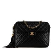 Chanel Vintage Pre-owned Tyg chanel-vskor Black, Dam