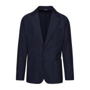 Dolce & Gabbana Marinblå Portofino Blazer i Ullblandning Blue, Herr