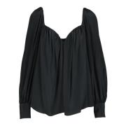 Dondup Silkeblandning Blus Black, Dam