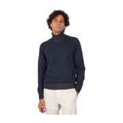 Gran Sasso Basic Sweater Blue, Herr